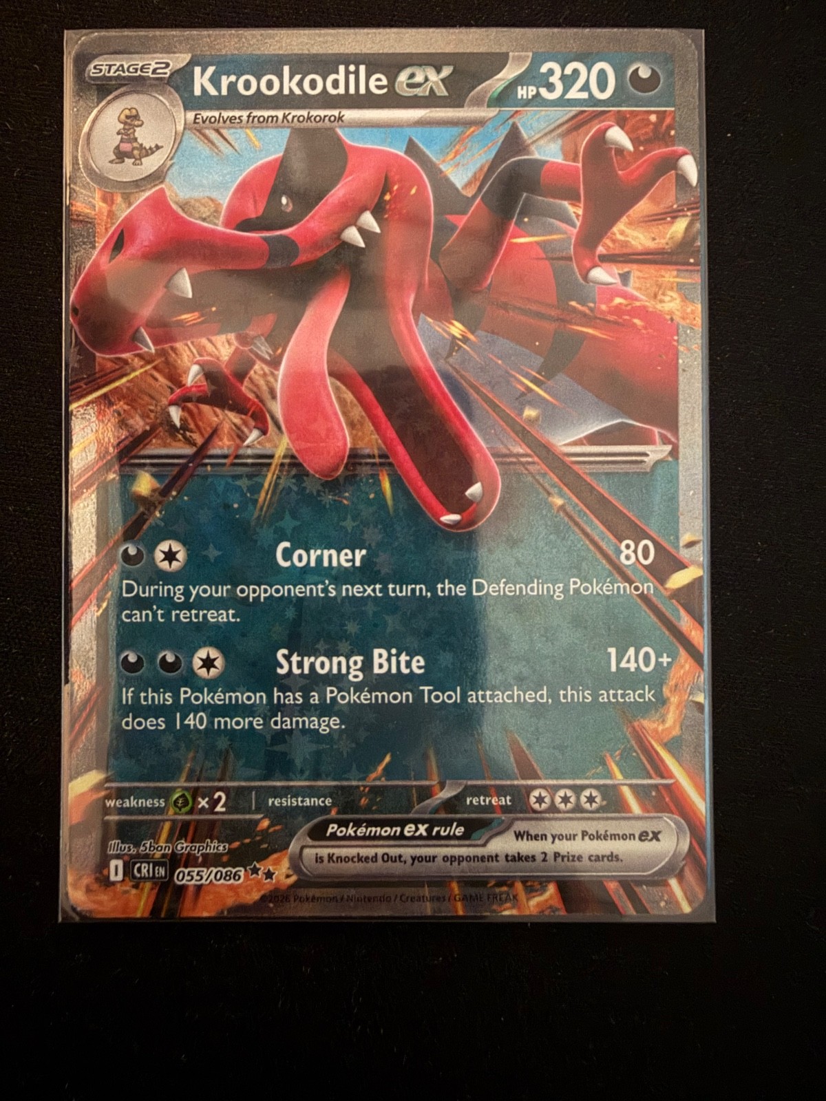 Krookodile ex - ME04: Chaos Rising (CRI)