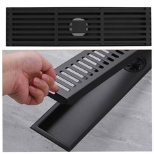 Linear Shower Drain Floor 30cm Stainless Steel Wet Room Bathroom Channel Gully