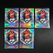 🧂YY 2026 BOWMAN CHROME SCOUTS TOP 100 REFRACTOR STEELE HALL LOT5