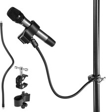 Gooseneck Microphone Stand Crab Clamp - Rotatable Microphone Clip with