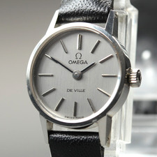 Near MINT] Vintage 1973 OMEGA De Ville Cal.625 Hand Winding Silver Women's Watch