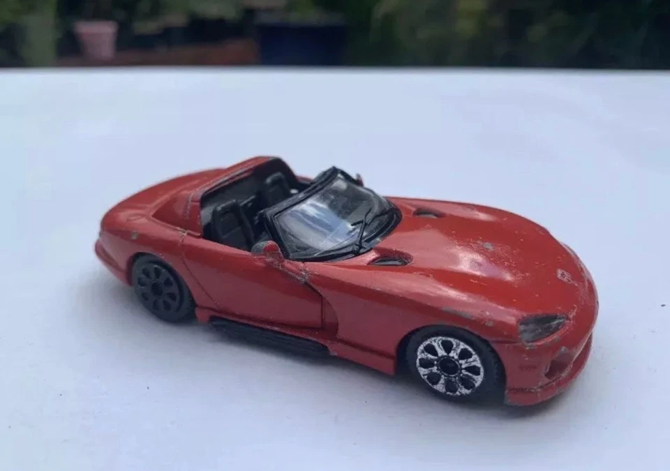 1992 Burago Toy Car Dodge Viper RT/10 Collectable Model Red Scale 1:43 10x4.5cm — 第 3/4 张图片