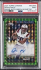 2024 TOPPS CHROME AUTO VARIATIONS GREEN GEOMETRIC DRAKE MAYE ROOKIE RC /99 PSA 9