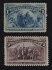 CKStamps: US Stamps Collection Scott#230 Columbian Unused Regum #231 NG