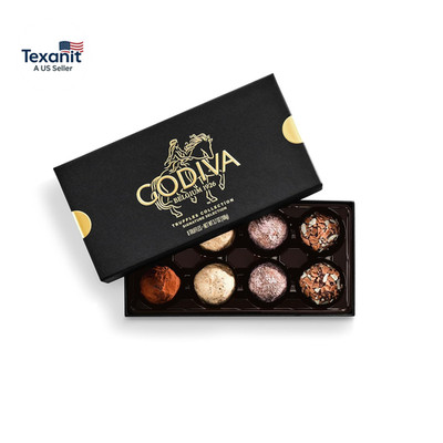 Godiva Signature Truffle Gift Box, Belgian Dark and Milk Chocolates with Ganache
