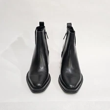 Franco Sarto Dalden Black Leather Boots Women 's 8.5 NIB