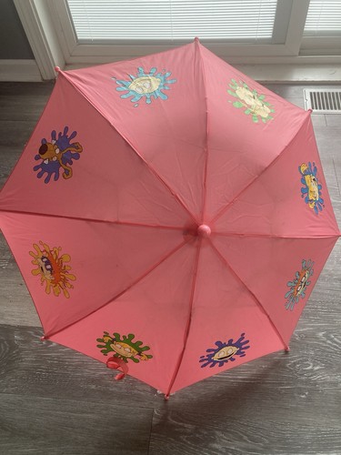 Pink Rugrats 1998 Viacom Girls Umbrella Youth VTG Vintage EUC Berkshire Fashions