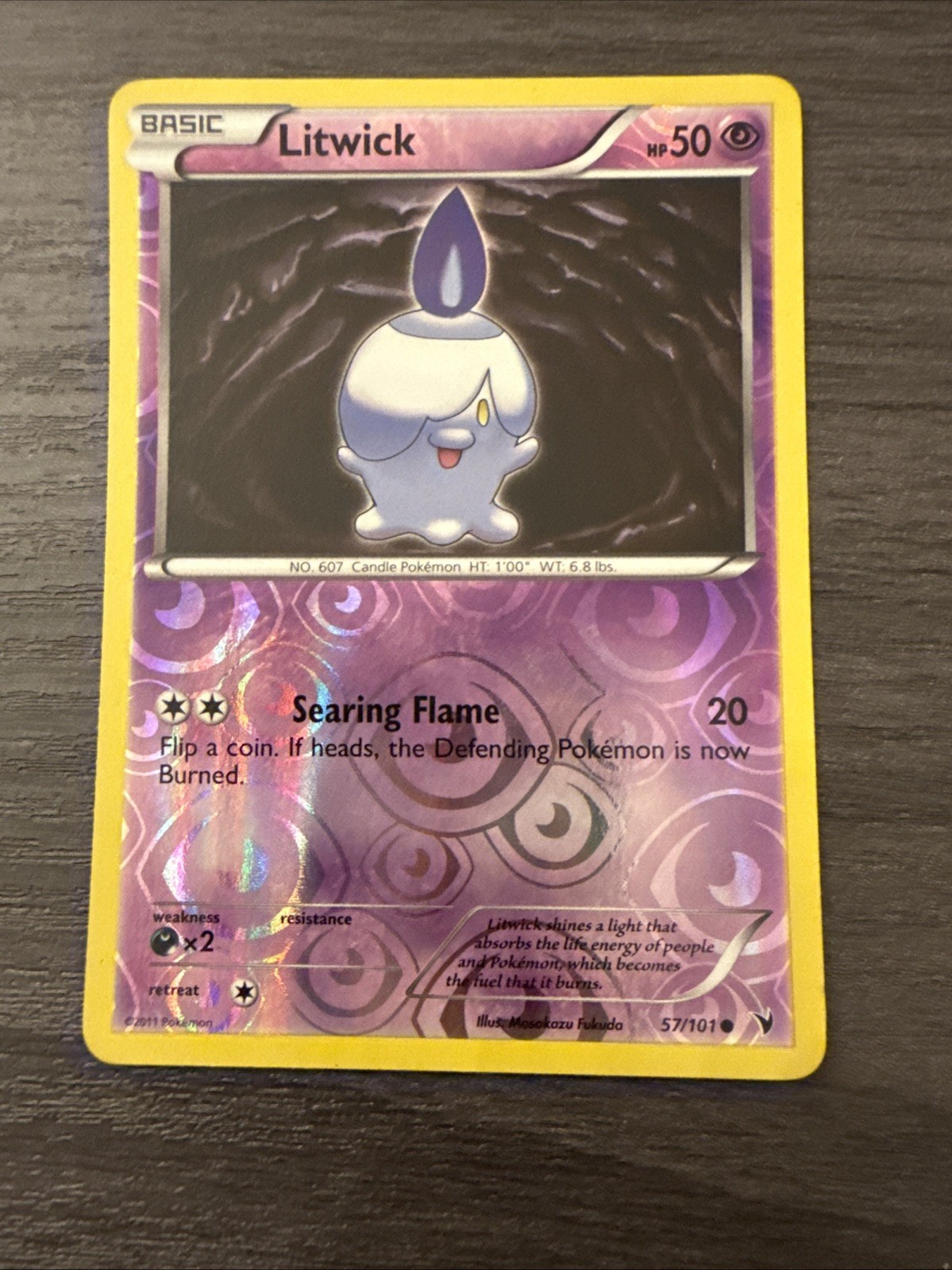 Litwick 58/101 Noble Victories Reverse Holo