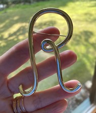 Vintage Pretty Larger Good Initial Letter R Name Statement Pin Brooch 