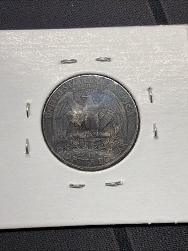 1998-D Washington Quarter Black Error Coin Bulge On Eagle Wing Strike Error - Picture 5 of 6