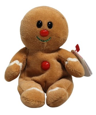 Ty Jingle Beanies - Sweeter the Gingerbread Man, Walgreens Exclusive, MWMT