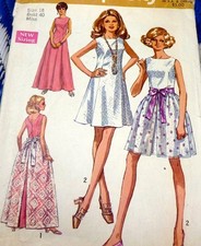 LOVELY VTG 1960s DRESS OVERSKIRT Sewing Pattern 18/40