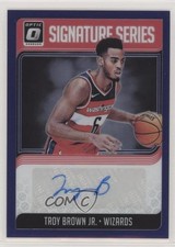 2018 Panini Donruss Optic Signature Series Purple Prizm Troy Brown Jr Auto 0fl0
