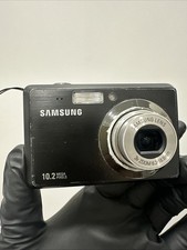 Samsung ES55 10.2 MP Digital Camera Black Tested Working No Battery