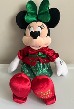 Disney Store 2019      Christmas      MINNIE MOUSE 15  Plush Stuffed Holiday Doll