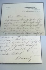 Kaufmann & Politik Eduard LIPPERT (1844-1925): list prywatny WYSOKIE BUKI 1907