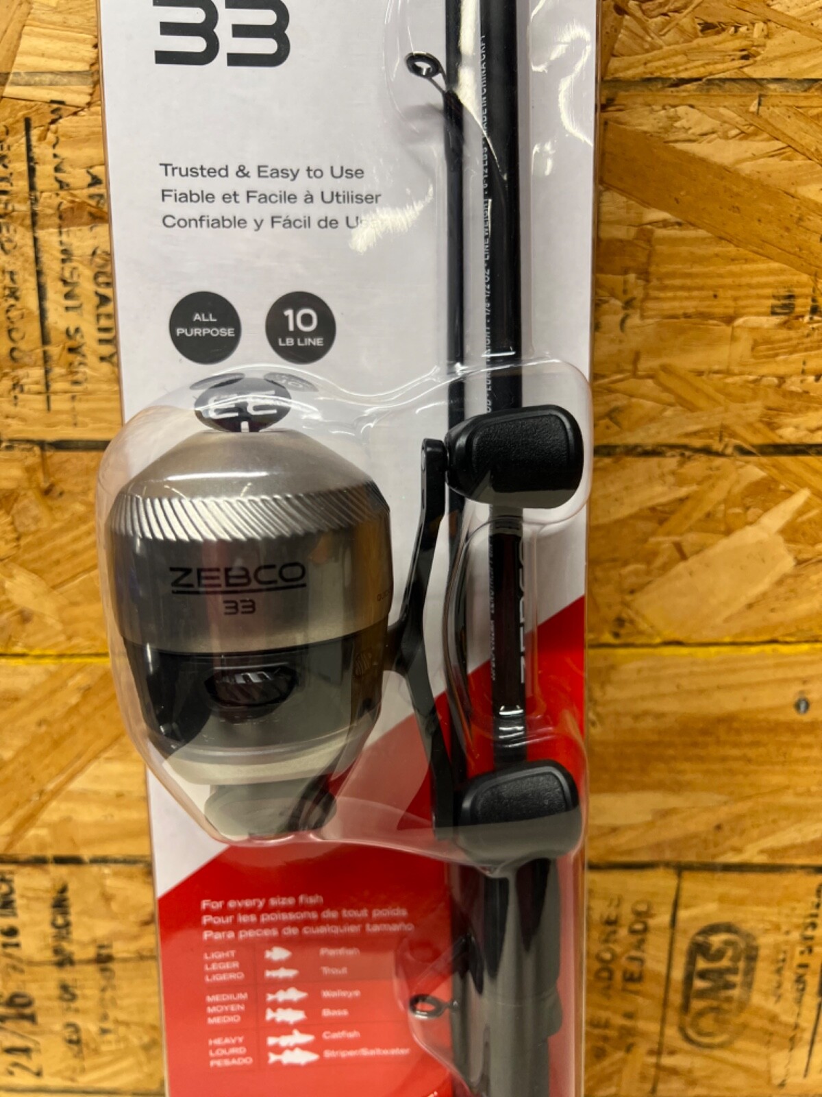 💥Zebco 33 Spincast Reel and Fishing Rod Combo Lures Box Kit Panfish New💥