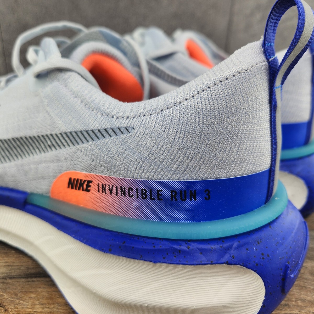 Nike ZoomX Invincible 3 Sz 11.5 Mens Pure Platinum Black Running