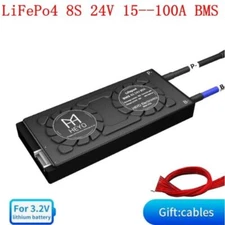 LiFePO4 BMS PCB 8S 24V 60A/80A Balance Waterproof Battery Management System