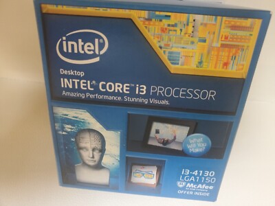 Intel BX80646I34130 SR1NP Core i3-4130 Processor 3MB Cache, 3.40 GHz NEW!!