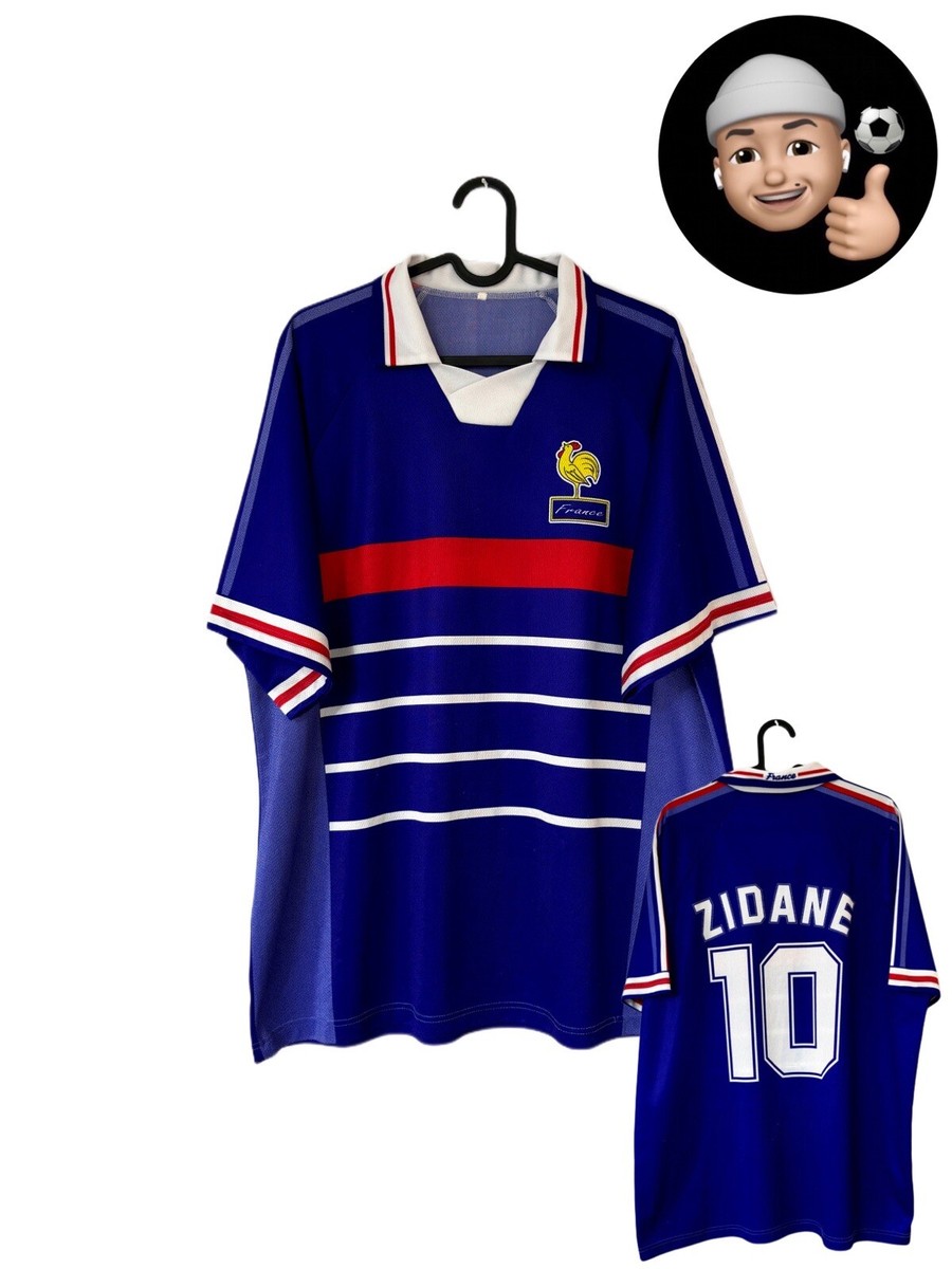 ウェア 90s old  france zidane soccer uni 1998 2000 France Retro Vintage Classic Soccer Jersey Shirt Zidane