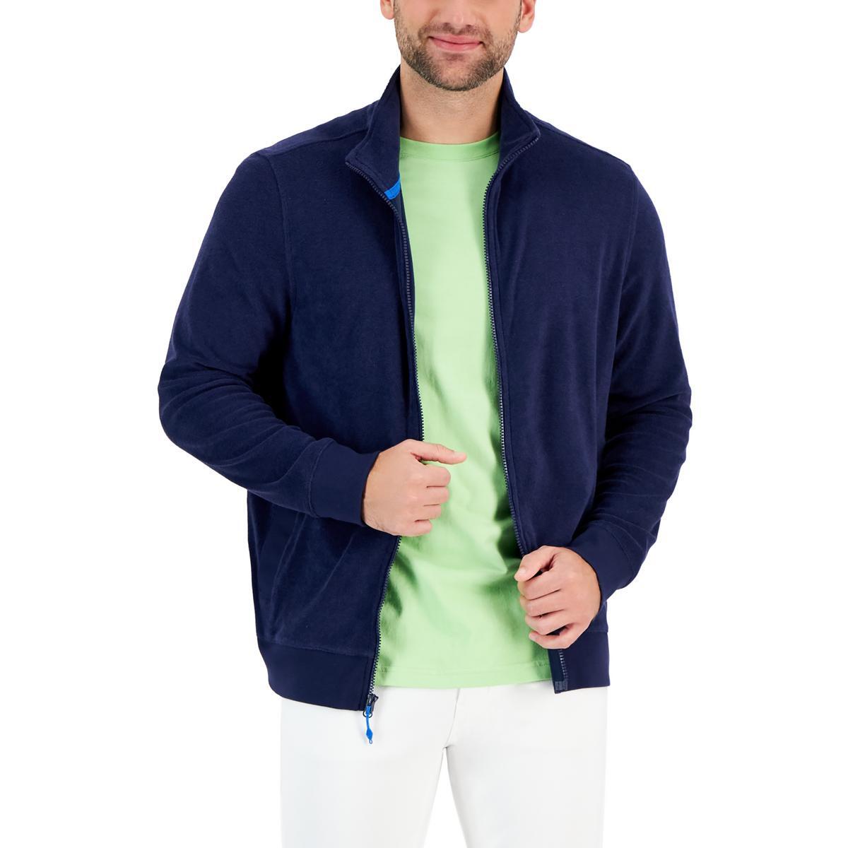 Клубная мужская толстовка из темно-синего трикотажа и махровой ткани на молнии L BHFO 6578 3690₽