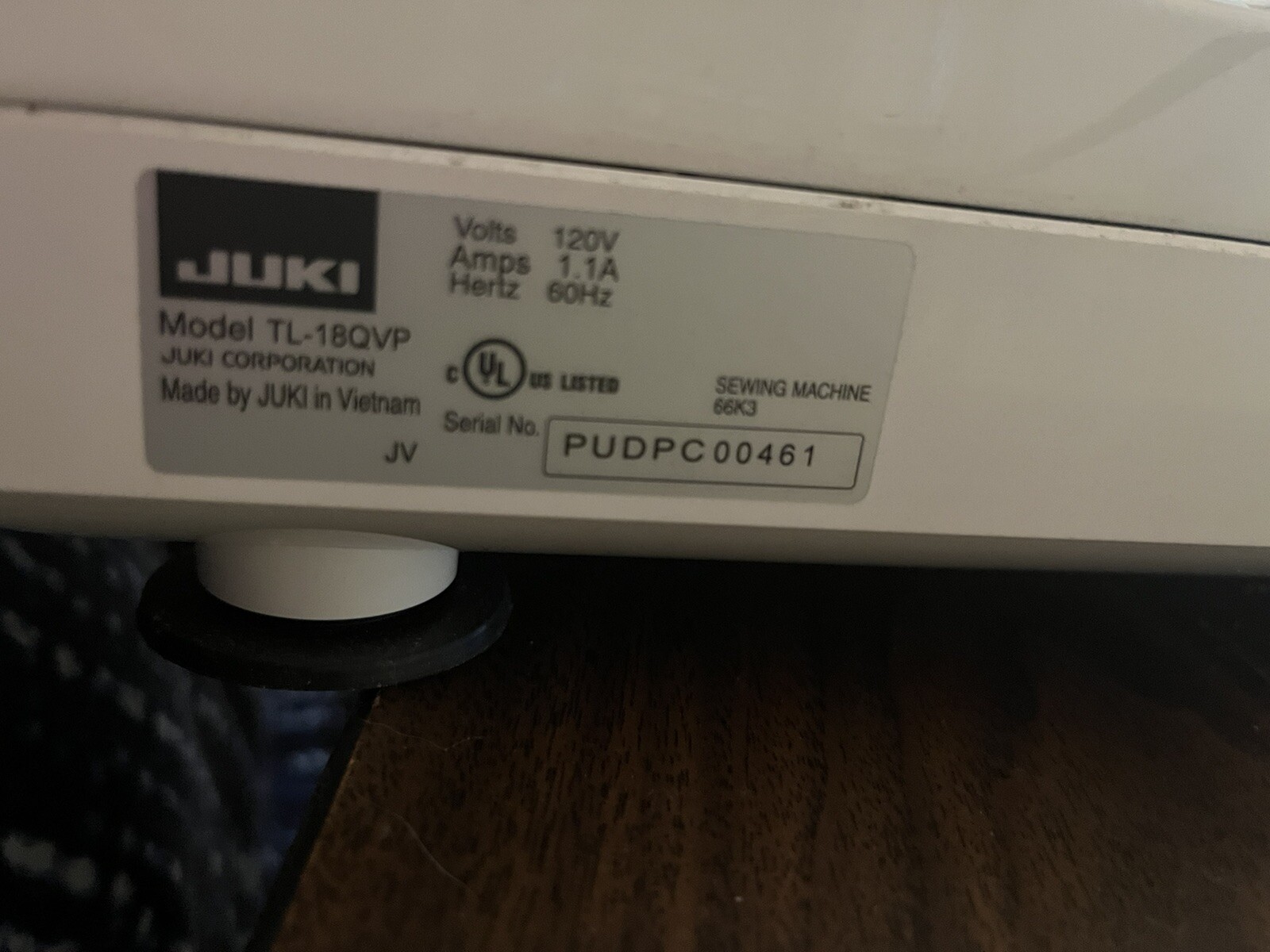 Juki TL18QVP Sewing Machine Semi Industrial Metal PUDPC00461 Extension Table eBay