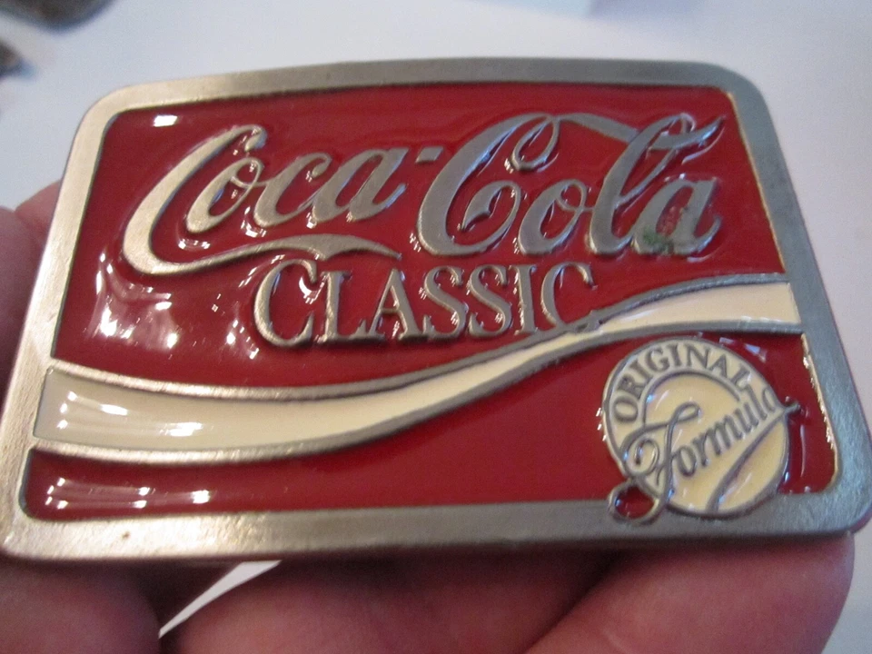 DE COLECCIÓN COCA COLA CLÁSICO ORIGINAL FÓRMULA HEBILLA DE CINTURÓN - GW-17 Foto 2 de 3