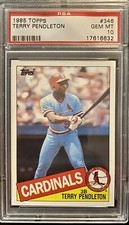 PSA 10 1985 TOPPS TERRY PENDLETON *POP 67* CARDINALS