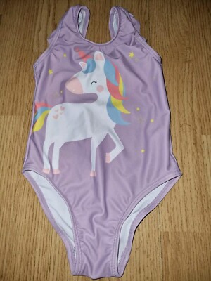 Gorgeous Purple Unicorn NEXT swimming costume suit age 12 18