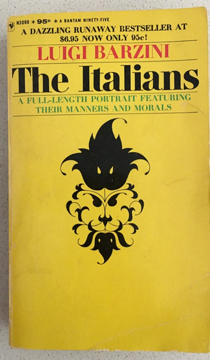 Italians by Luigi Barzini (1965, Trade Paperback) | eBay