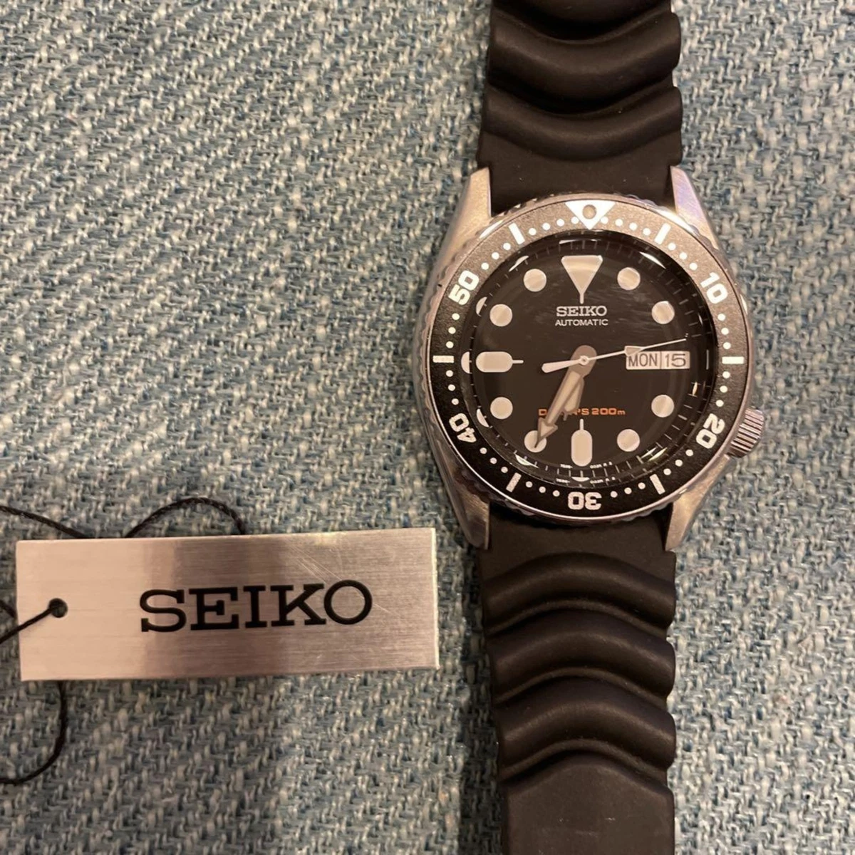 SEIKO Automatic Divers SKX013K Black Boys Wrist Watch