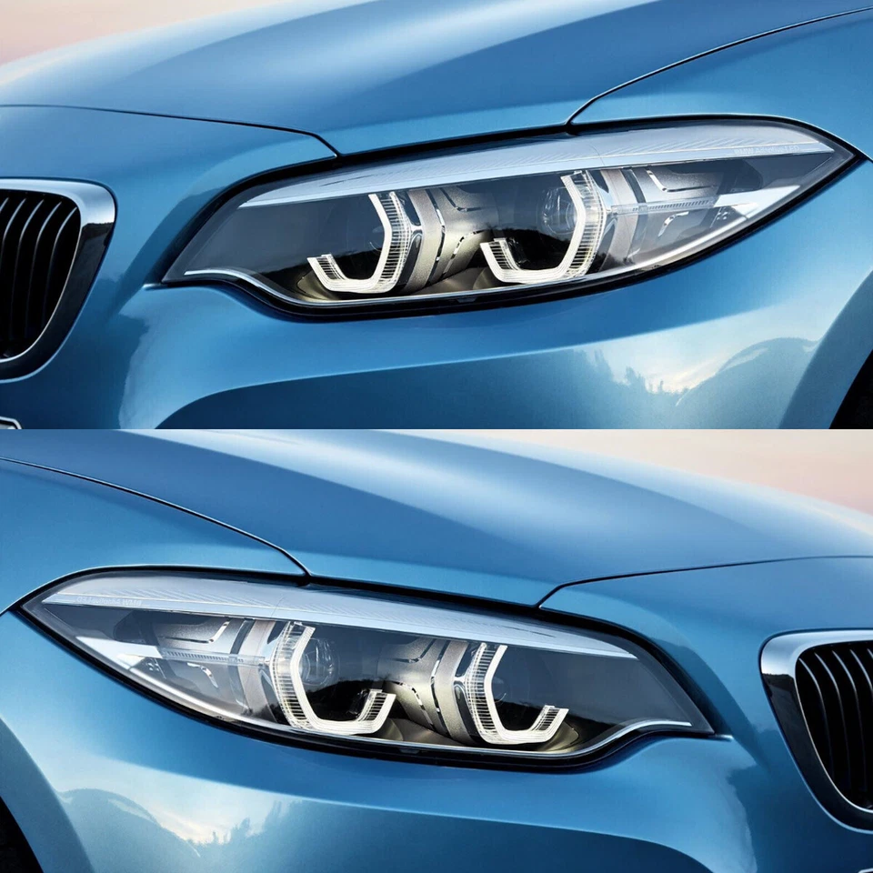 For BMW 2 Series F22 F23 2014-2021 Pair Headlamp Headlight Lens Covers Clear Foto 2 de 4