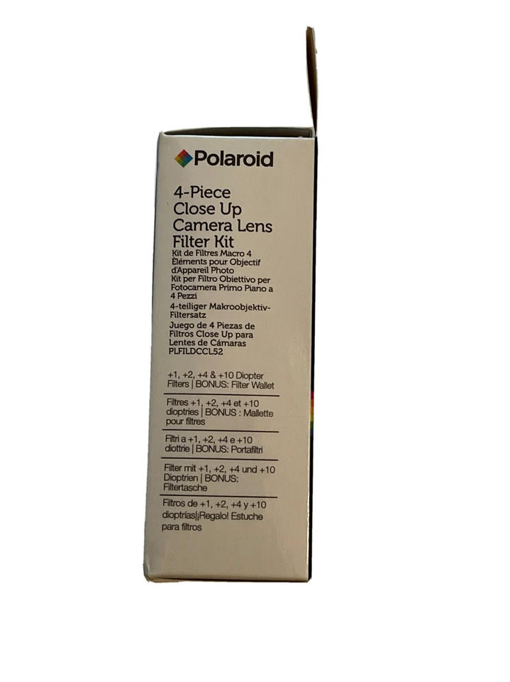 Polaroid 52mm 4-Piece Close Up Camera Lens Kit Diopter Filters +1 +2 +4 +10 NEW - Image 4 of 4