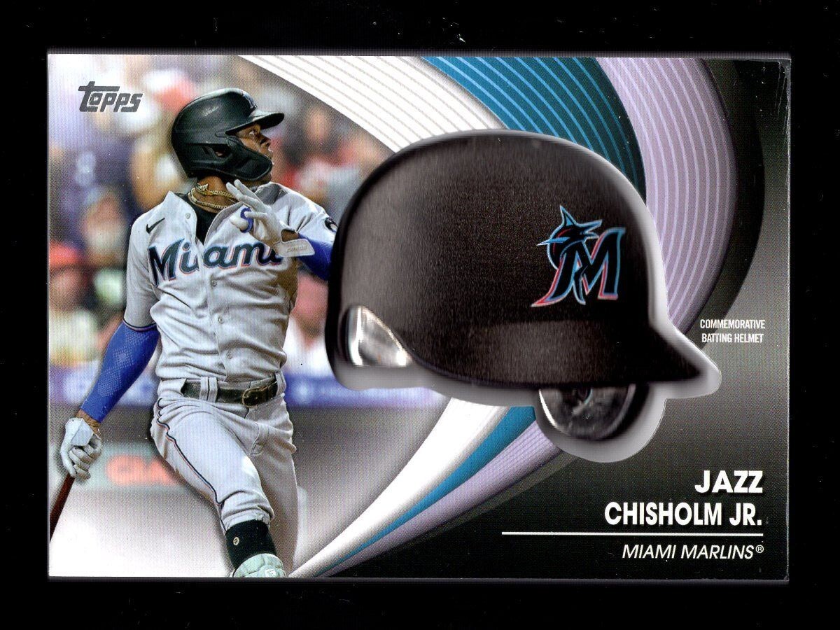 2022 TOPPS BATTING HELMET JAZZ CHISHOLM JR. MARLINS | eBay