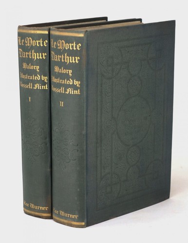 W. RUSSELL FLINT ThomasMalory Beautifully illustrated Le Morte Darthur 1920 2V - Imagen 2 de 8