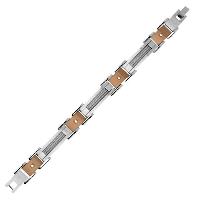 INOX, GOLD STAINLESS STEEL BRACELET, CAPPUCCINO, MODEL BR4128 - Изображение 4 из 4