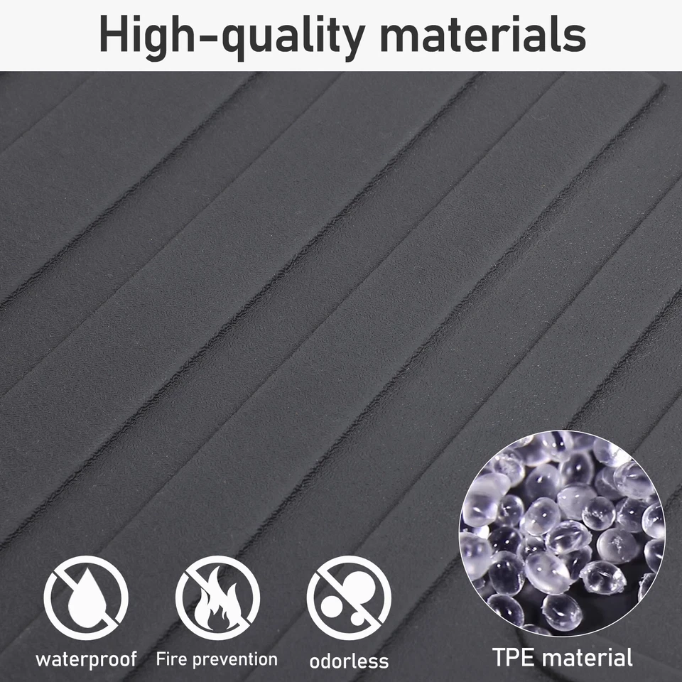 All Weather Rear Trunk Mat for 2011-2020 Toyota SIENNA Cargo Liner Floor TPE Pad - Imagem 4 de 4