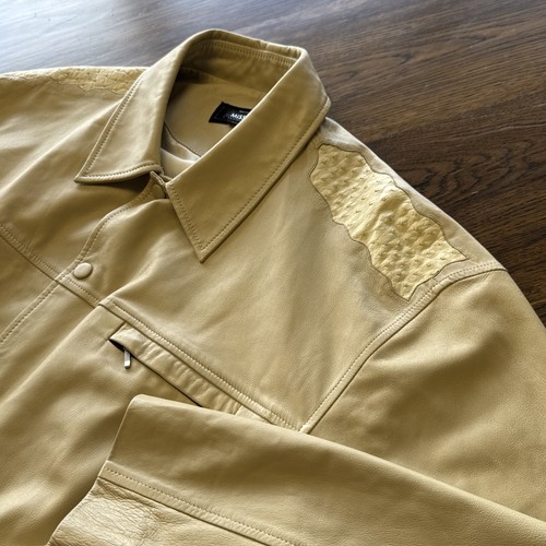 Missani Le Collezioni Damen Lammleder Lederjacke klassisch hellbraun Gr. XL