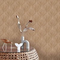 Vliestapete Elle FäCher Art Deco Motiv Grafik Gold Metallic 10451-30 (3,74€/1Qm)
