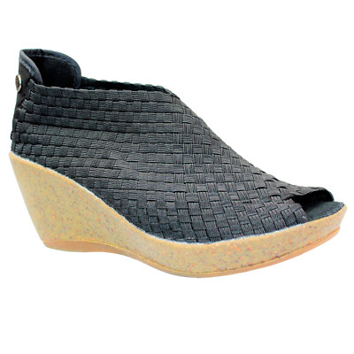 Bernie Mev Sabrina Women's Wedge Slip On Open Toe Ankle Boots Heel - Main Image