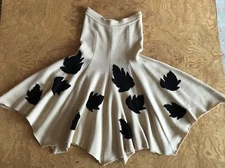 Angelo Tarlazzi Paris Wool Knit Skirt Size 42 S/M