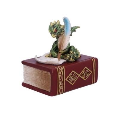 Nemesis Now The Scribe Drache Schmuckschatulle Deko bemalt Figur Ornament