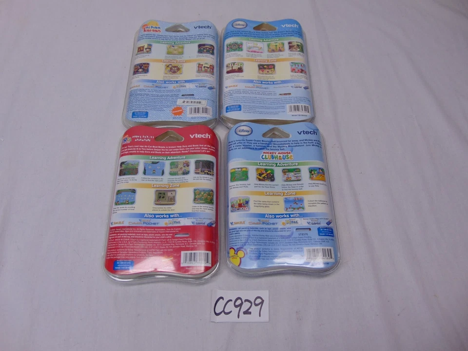 4 VTECH V-SMILE NEW GAME VMOTION-TINKERBELL-MICKEY MOUSE CLUBHOUSE-DORA-CHINESE  - Image 2 of 2