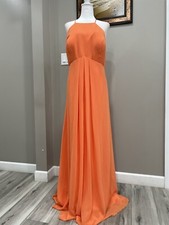 Maxi Dress From Azazie Size A22 Plus Size Color Tangerine Long  NWT