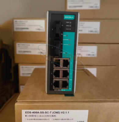 ONE NEW MOXA EDS-408A-SS-SC-T Ethernet switch