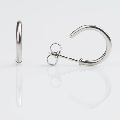 Studex System 75  Piercing Hoops 14k White Gold 1/2In  Do It Yourself  