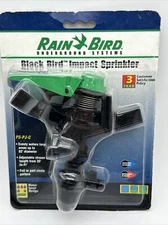 Rain Bird P5-PJ-C Black Bird Impact Sprinkler Adjustable Stream New 
