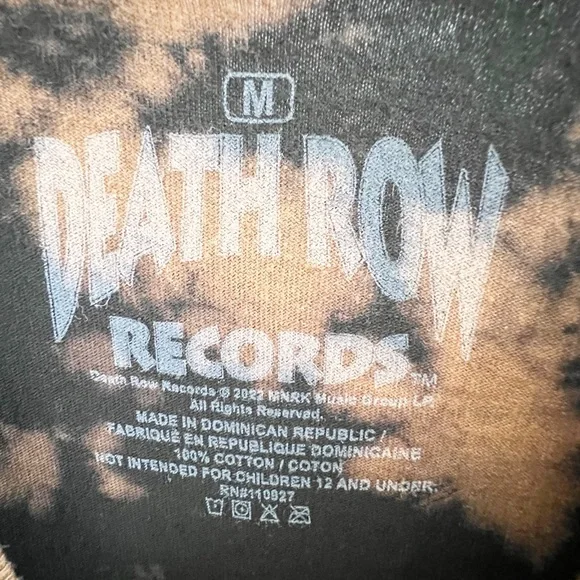 FILA T shirt uomo Death Row Records tie dye taglia M