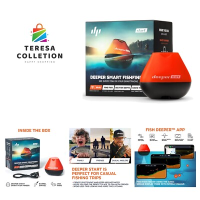 START Smart Fish Finder - Portable Fish Finder and Depth Finder For Recreatio...
